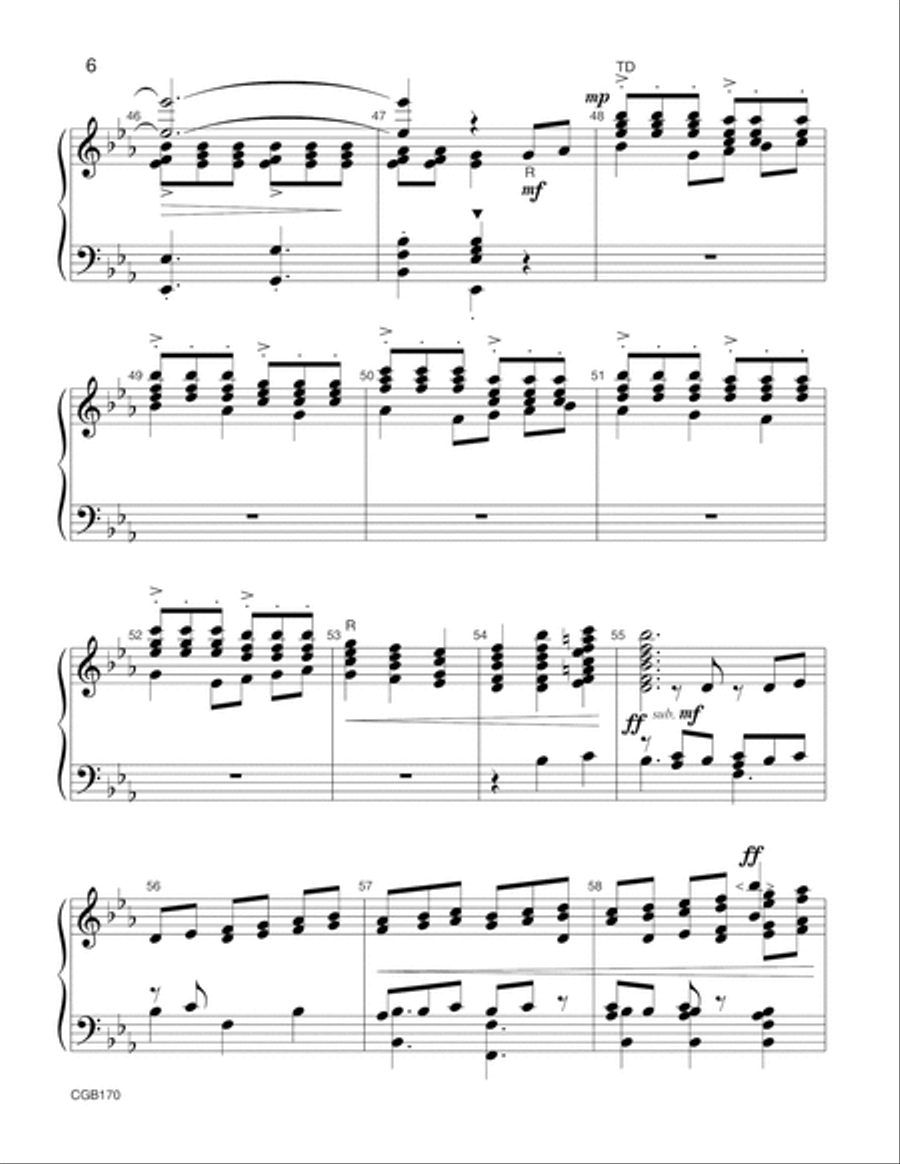 Let All Things Now Living Handbell Choir scores gallery preview page 6