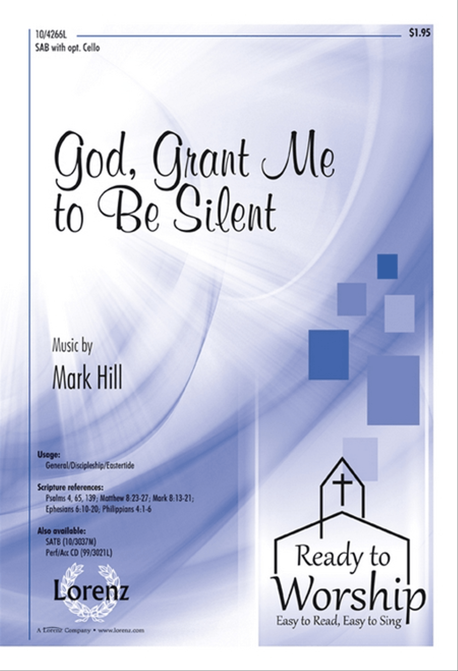 Book cover for God, Grant Me to Be Silent