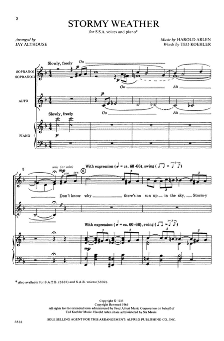 Stormy Weather Women's Choir scores gallery preview page 8