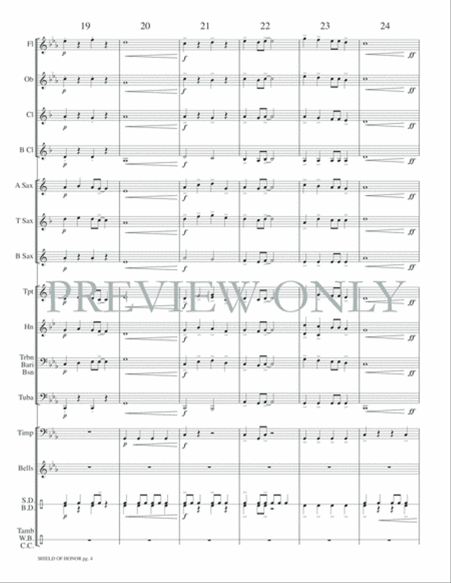 Shield of Honor Concert Band scores gallery preview page 7
