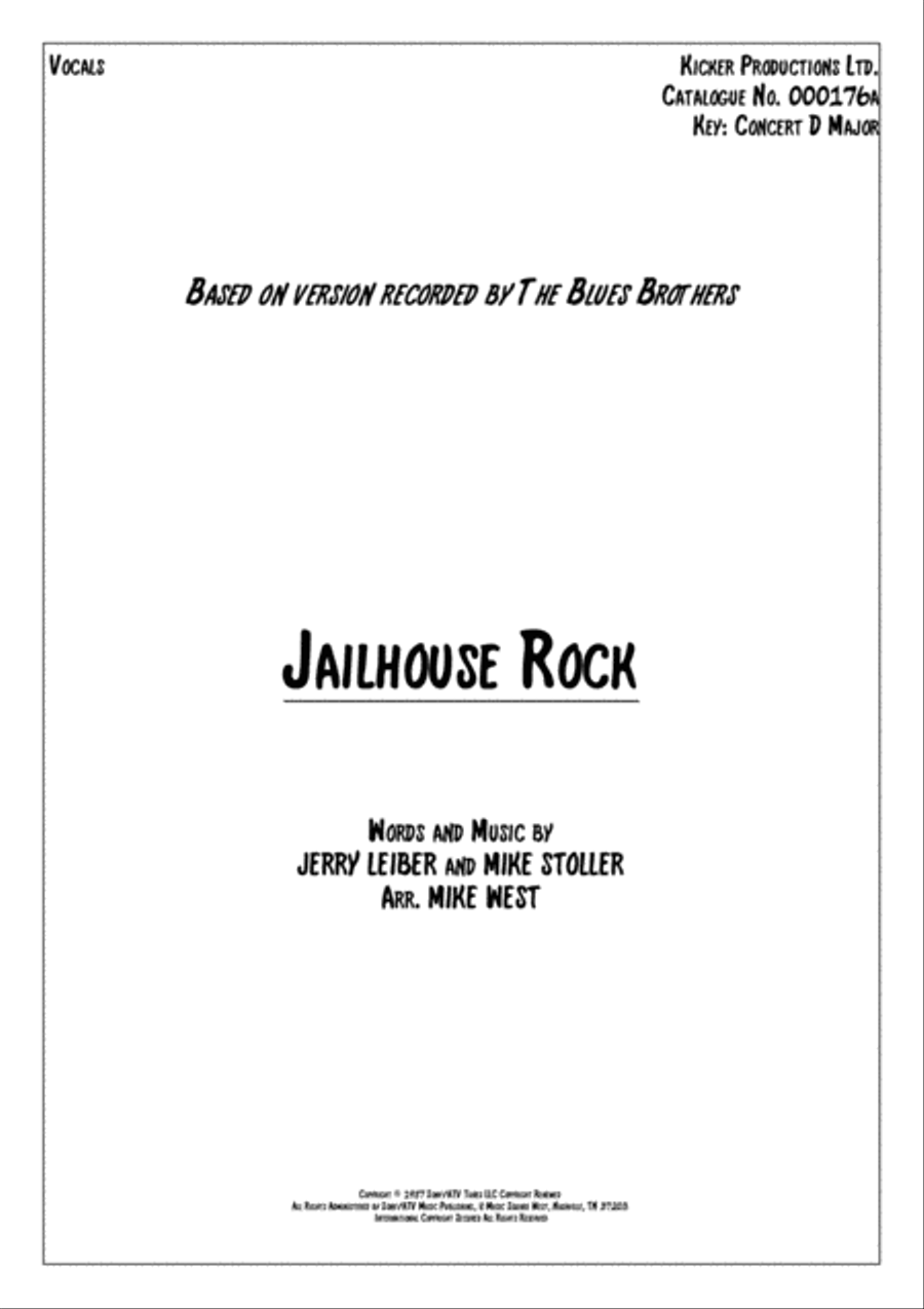 Jailhouse Rock Small Ensemble scores gallery preview page 1
