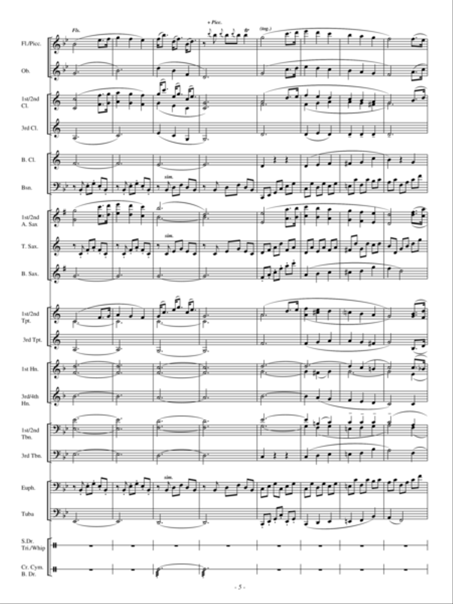 A Hunting Scene A Hunting Scene Concert Band scores gallery preview page 4