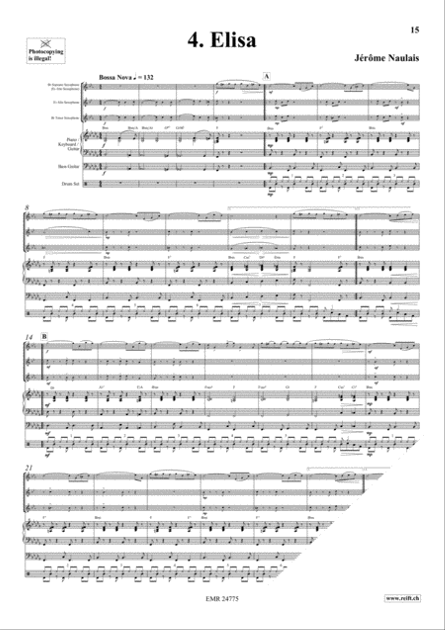 Play With Your Band Volume 2 Saxophone Ensemble scores gallery preview page 7