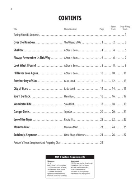 Top Broadway & Movie Songs Instrumental Solos image number null