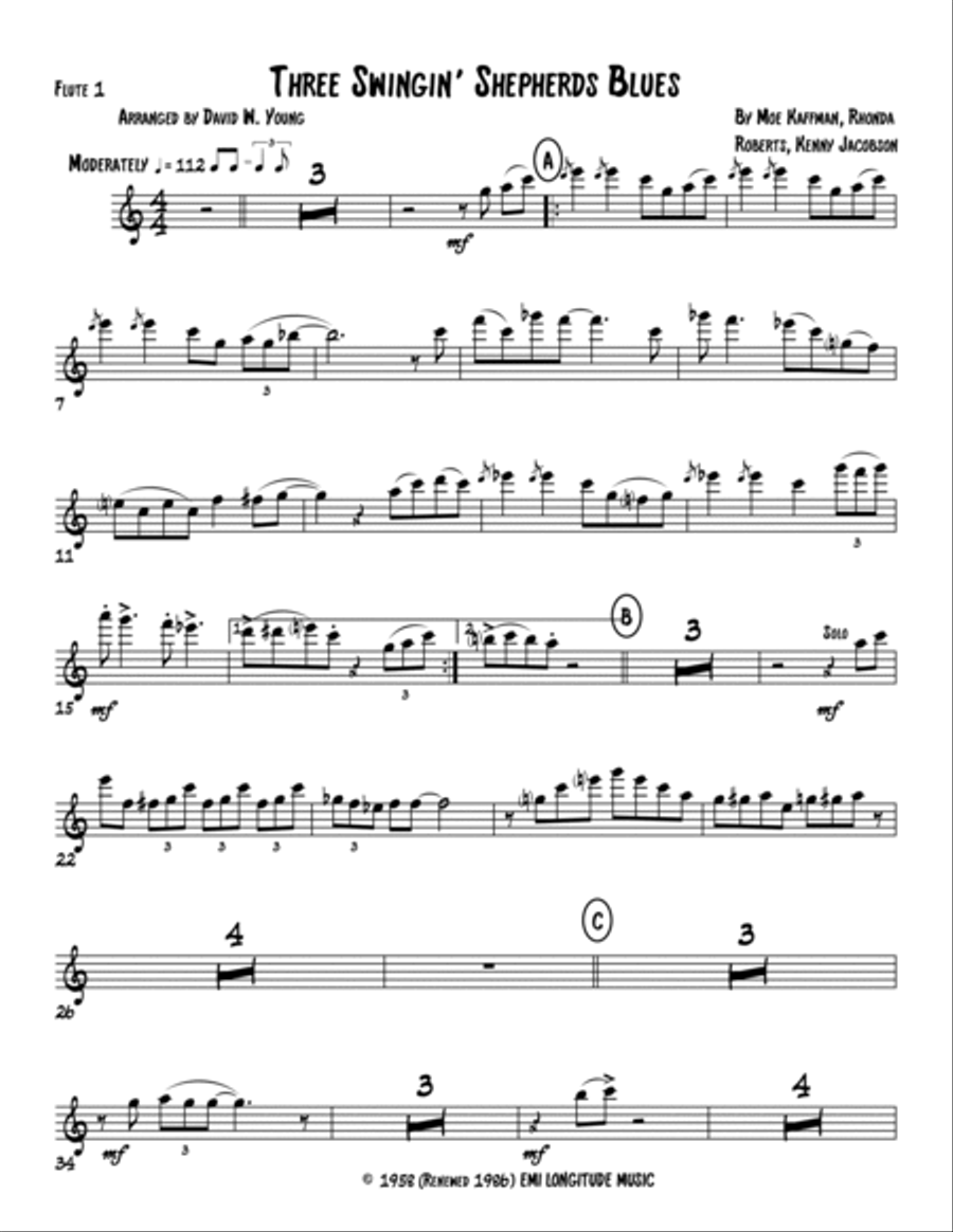The Swingin' Shepherd Blues Jazz Ensemble scores gallery preview page 3