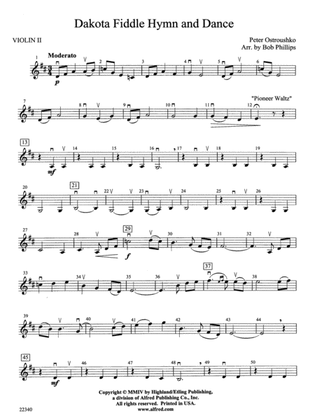 Dakota Fiddle Hymn and Dance: 2nd Violin