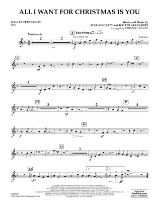 Book cover for All I Want For Christmas Is You (arr. Johnnie Vinson) - Mallet Percussion