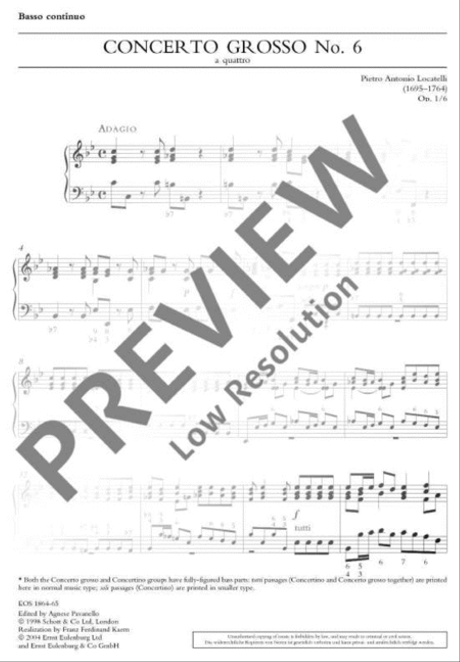 Concerto Grosso Concerto Grosso Basso Continuo scores gallery preview page 2