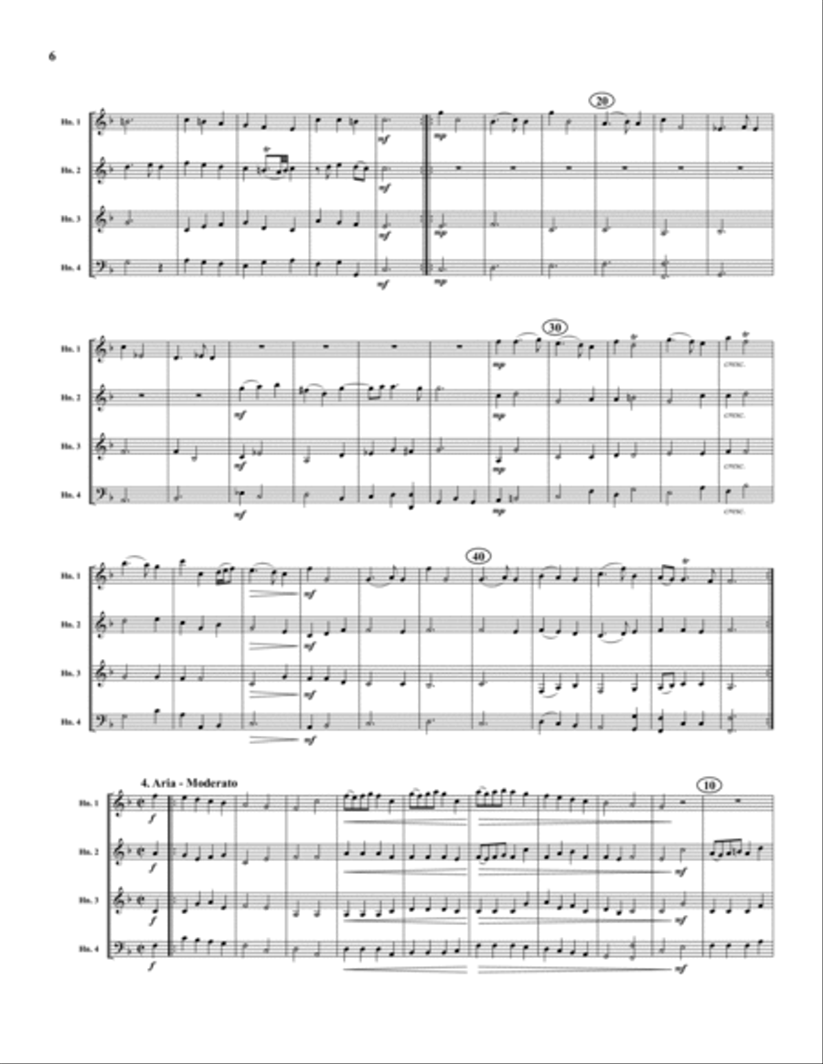 Water Music Suite Horn scores gallery preview page 6