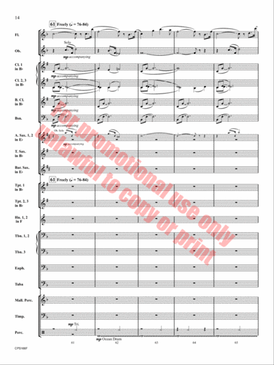 To Be Found Concert Band scores gallery preview page 15