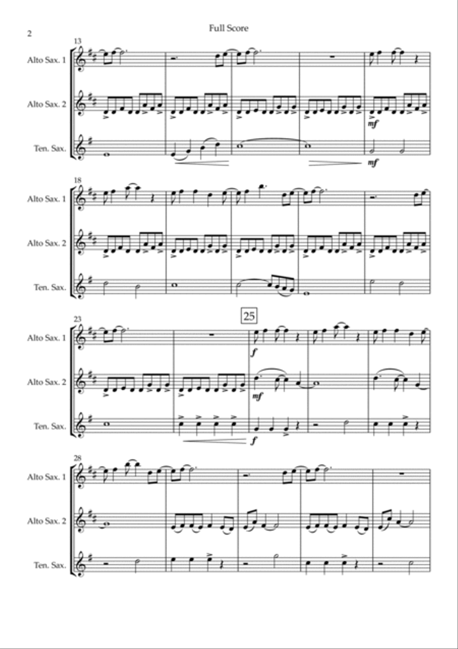 Without You Woodwind Trio scores gallery preview page 2