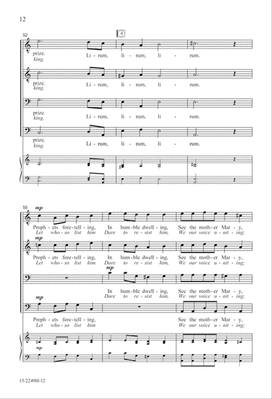 Lirum Lirum TTBB scores gallery preview page 12