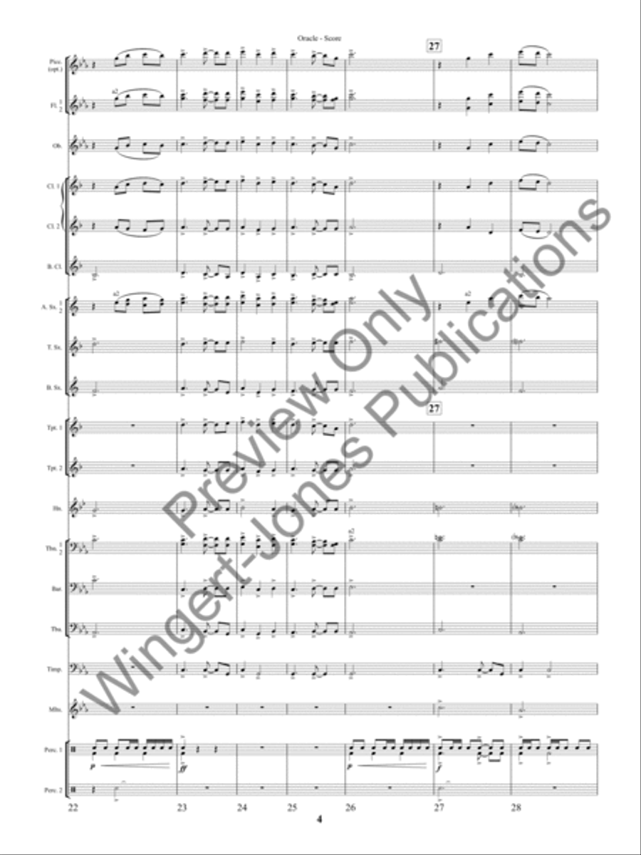 Oracle (Score) Concert Band scores gallery preview page 7