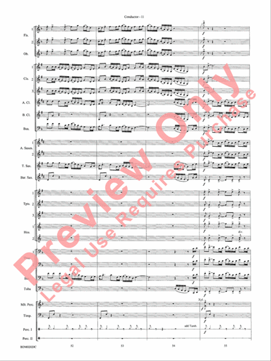 Prairiesong Concert Band scores gallery preview page 14