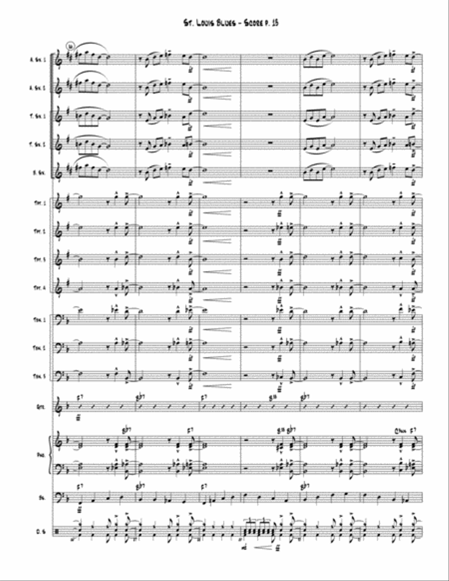 St. Louis Blues St. Louis Blues Jazz Ensemble scores gallery preview page 14