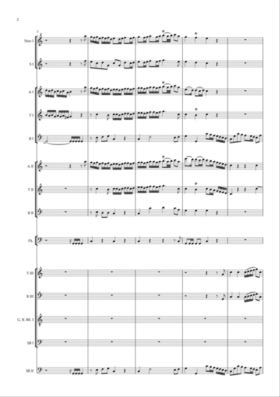 Rule, Britannia Soprano Recorder scores gallery preview page 2
