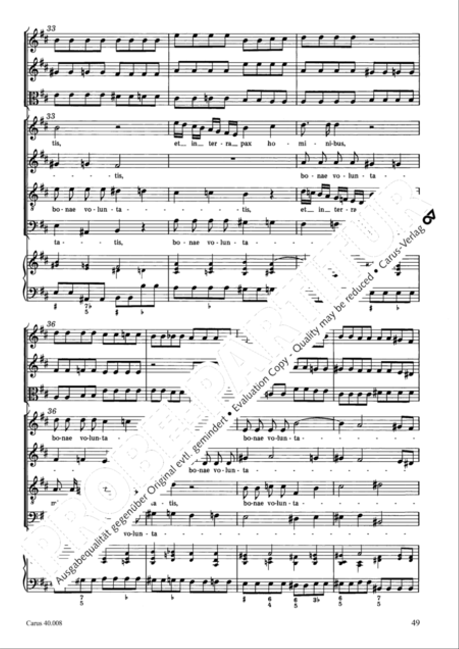 Introduzione e Gloria 4-Part scores gallery preview page 50