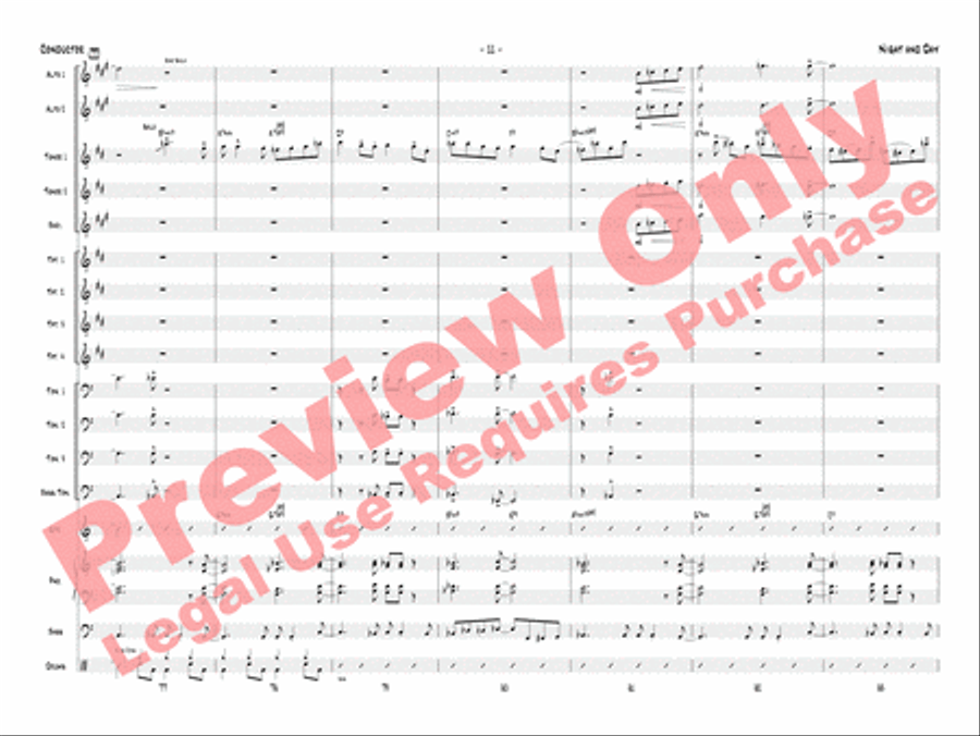 Night and Day Night and Day Jazz Ensemble scores gallery preview page 14