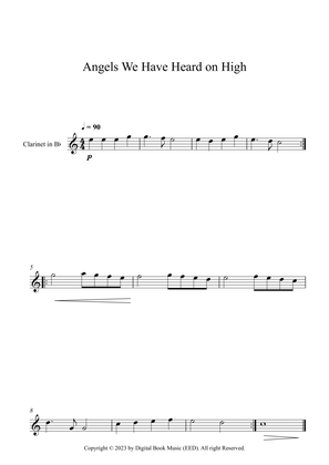 Book cover for Angels We Have Heard on High (Clarinet)