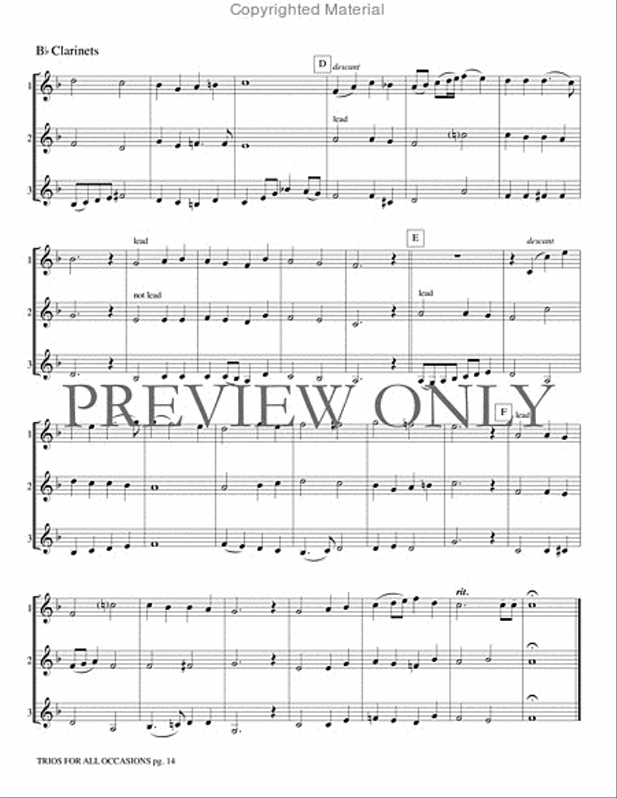 Trios for All Occasions Small Ensemble scores gallery preview page 15