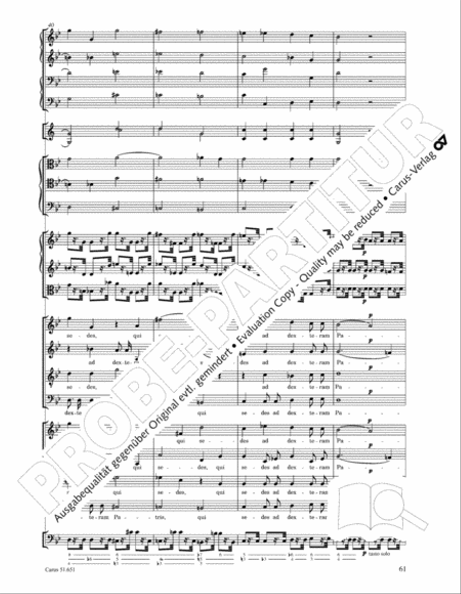 C Minor Mass, K. 427 (Missa in c KV 427) 4-Part scores gallery preview page 77