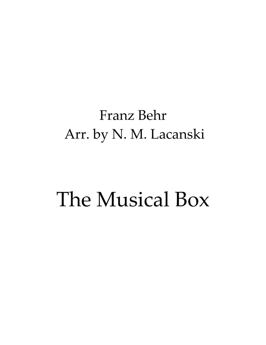 The Musical Box Flute Solo scores gallery preview page 1