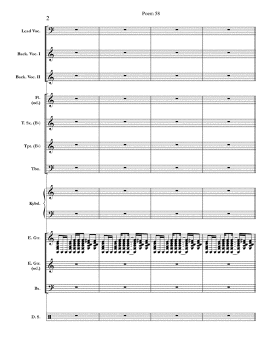 Poem 58 Small Ensemble scores gallery preview page 2