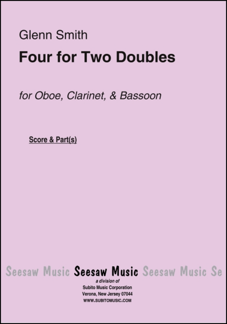 Four for Two Doubles Woodwind Ensemble scores gallery preview page 1