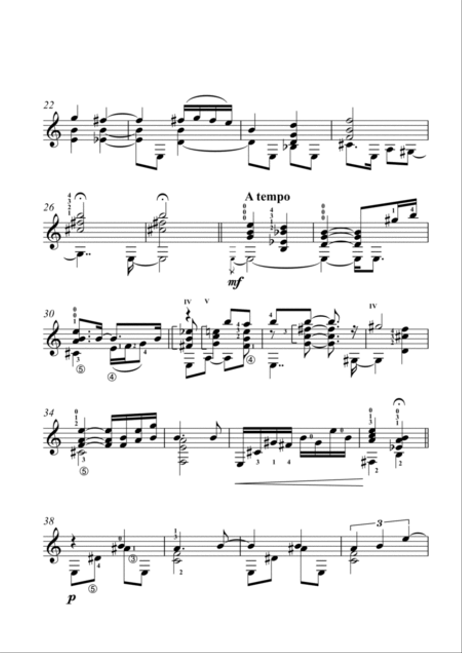 AFTERNOON SHADOW Electric Guitar scores gallery preview page 2