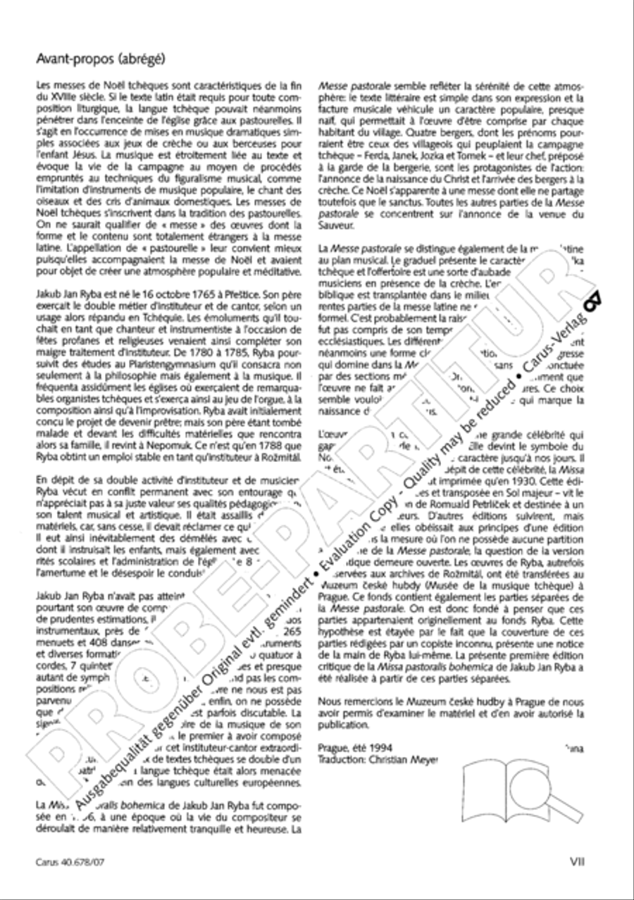 Missa pastoralis bohemica 4-Part scores gallery preview page 8