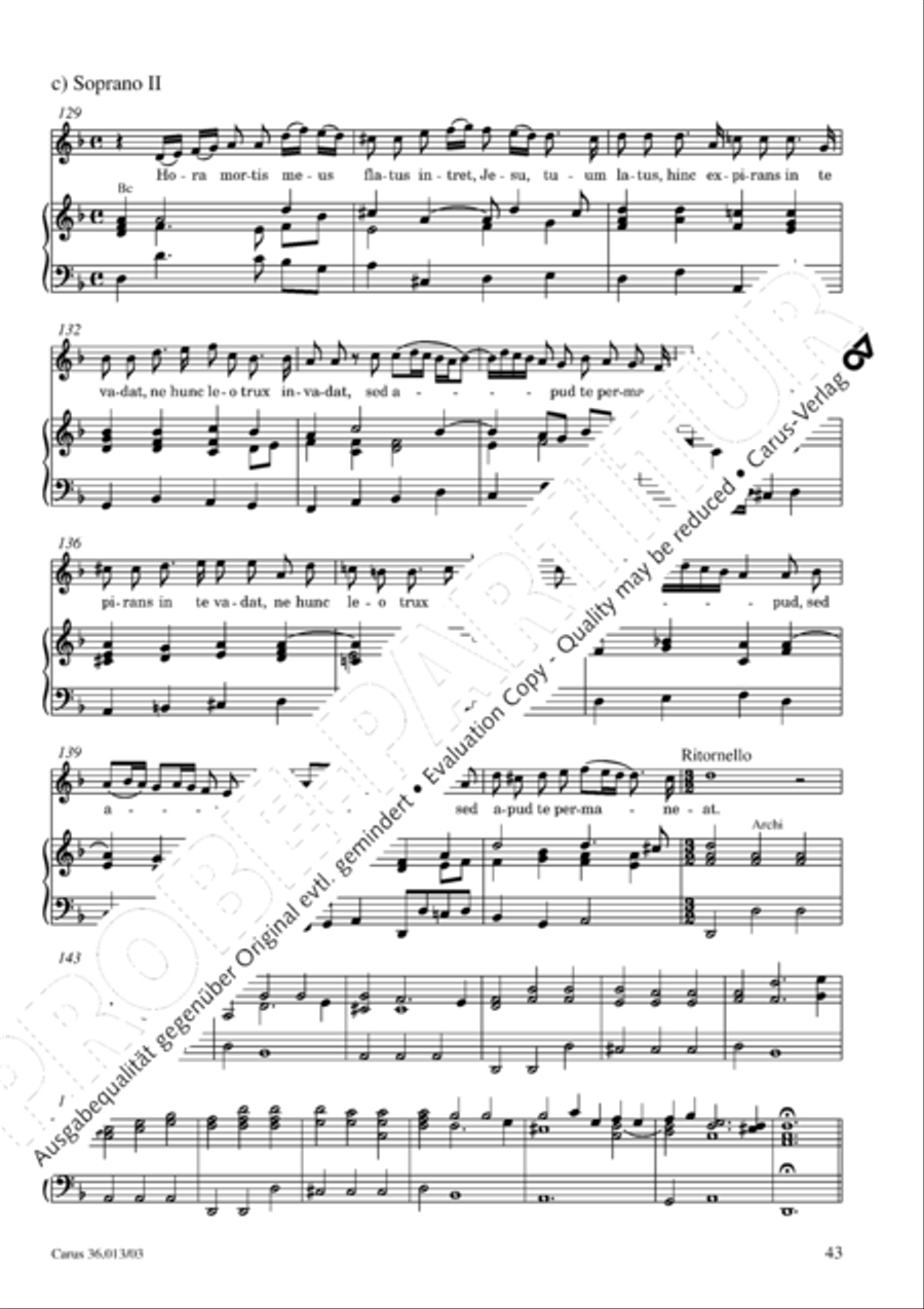 Membra Jesu nostri SSATB scores gallery preview page 44