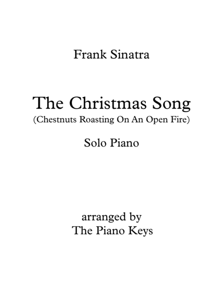 The Christmas Song (Chestnuts Roasting On An Open Fire) Piano Solo