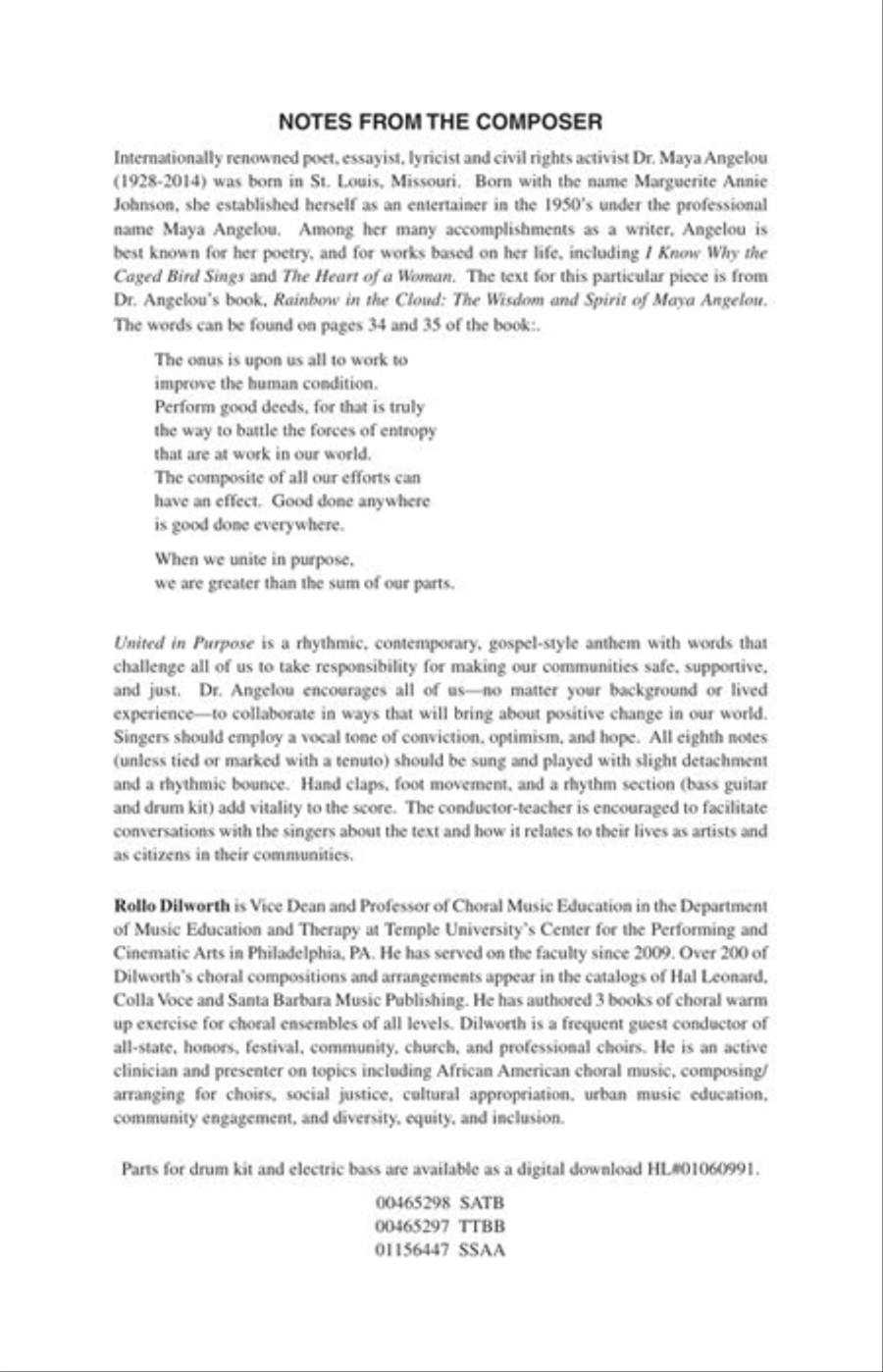 United in Purpose SSA scores gallery preview page 3