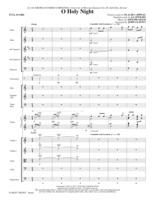 O Holy Night (arr. John Leavitt) - Full Score