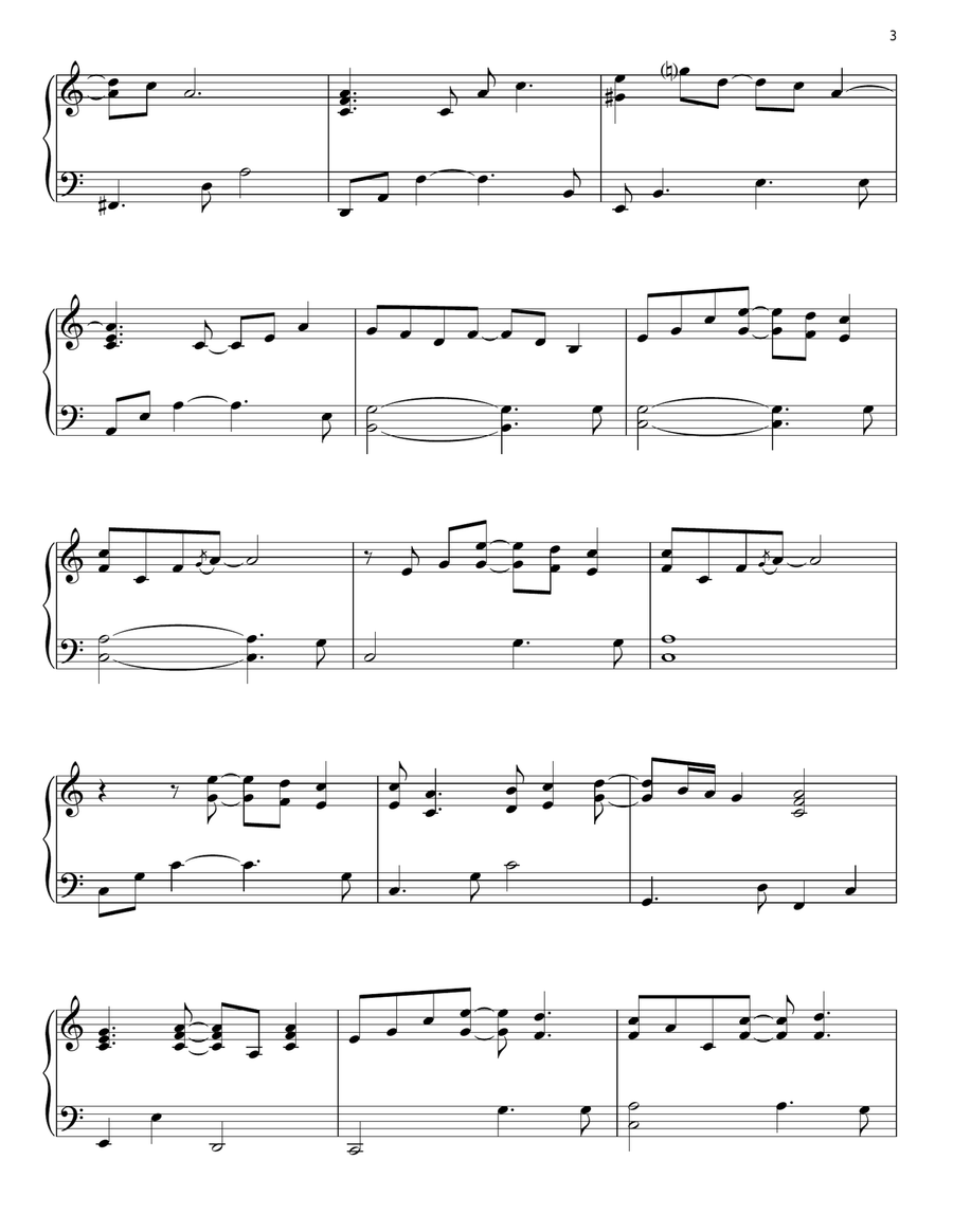 Tiny Dancer Piano Solo scores gallery preview page 3