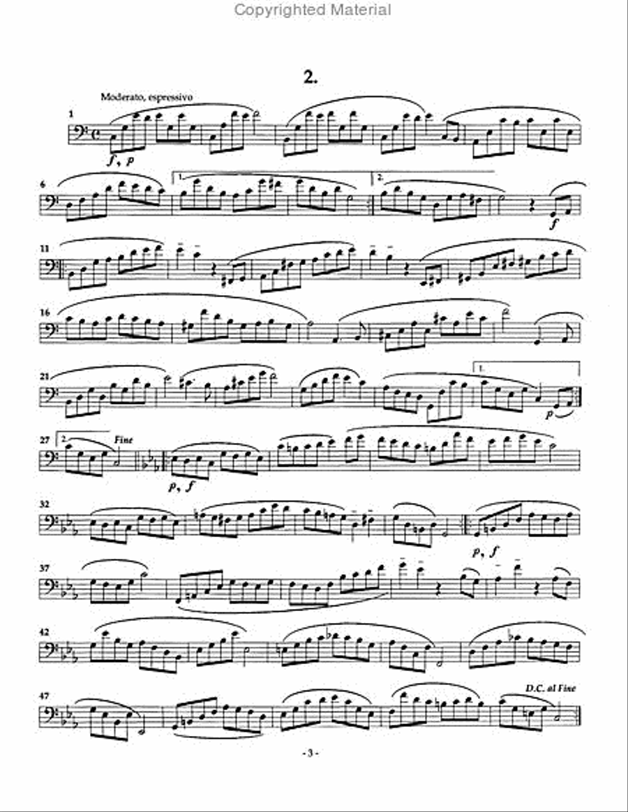 Twenty-five Characteristic Etudes Euphonium scores gallery preview page 3