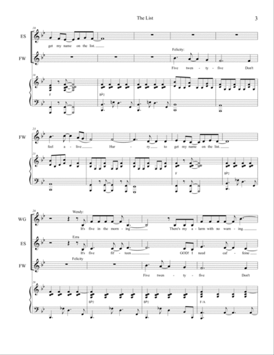 The List The List Voice scores gallery preview page 3