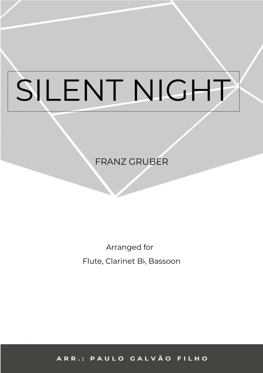 Book cover for SILENT NIGHT - WIND TRIO (FLUTE, CLARINET & BASSOON)