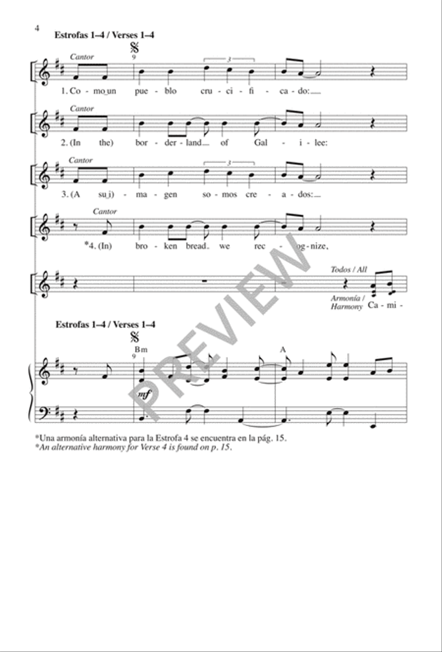 Caminemos con Jesús 3-Part scores gallery preview page 4