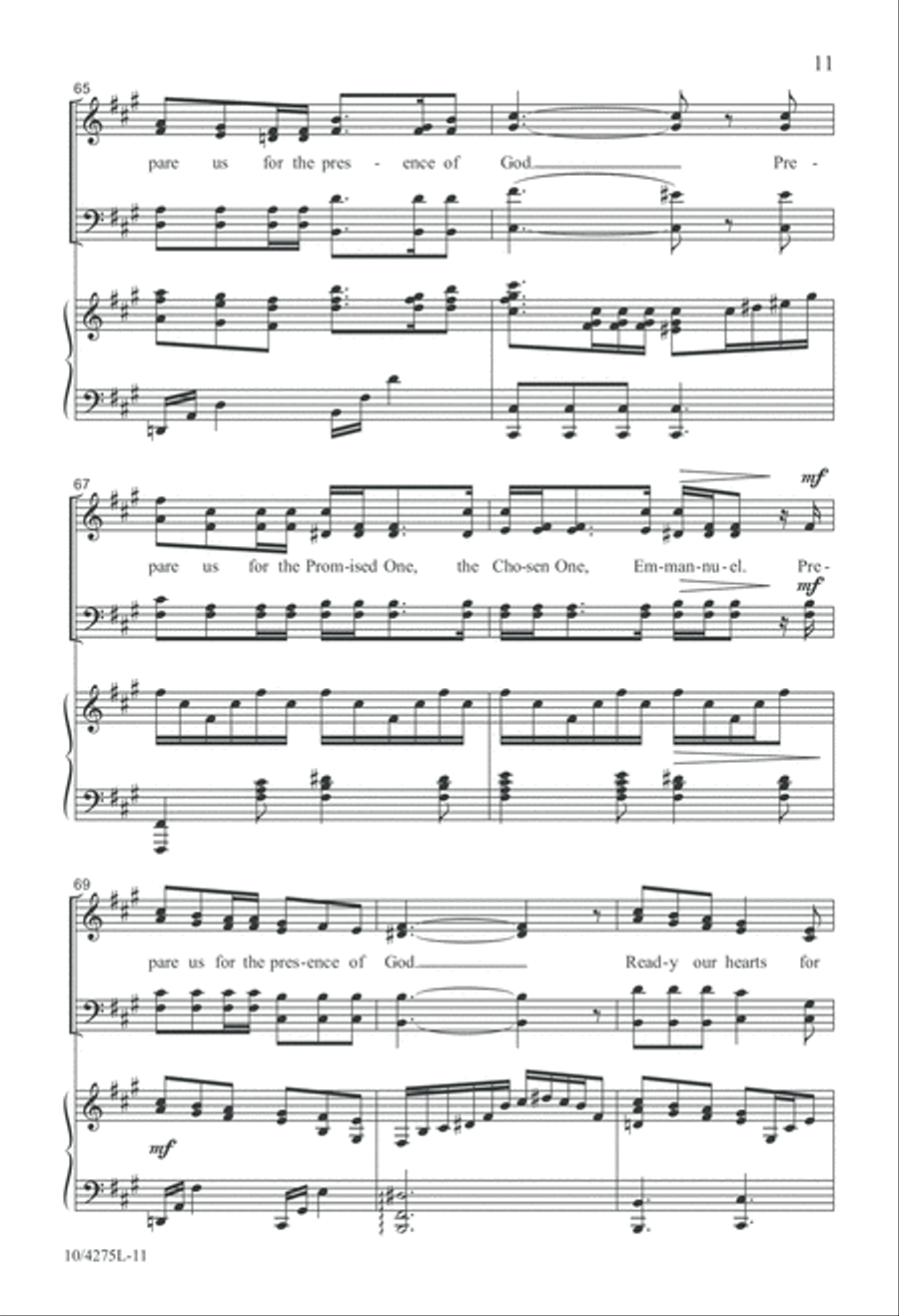 Awaken and Prepare Us Awaken and Prepare Us 4-Part scores gallery preview page 11