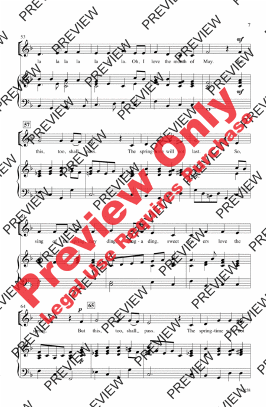 Sing of the Spring Sing of the Spring 2-Part scores gallery preview page 7