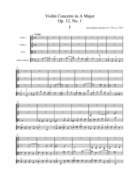 Violin Concerto in A Major, Op. 12, No. 1