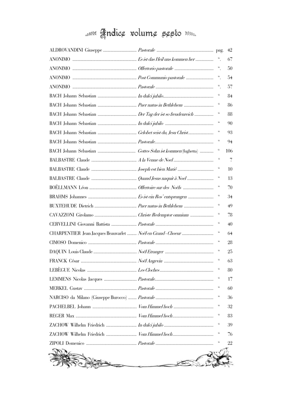 ANTHOLOGY OF ORGAN MASTERPIECES - 6st Volume (of 10) - Christmas pieces - Look at the list of songs Organ Solo scores gallery preview page 3
