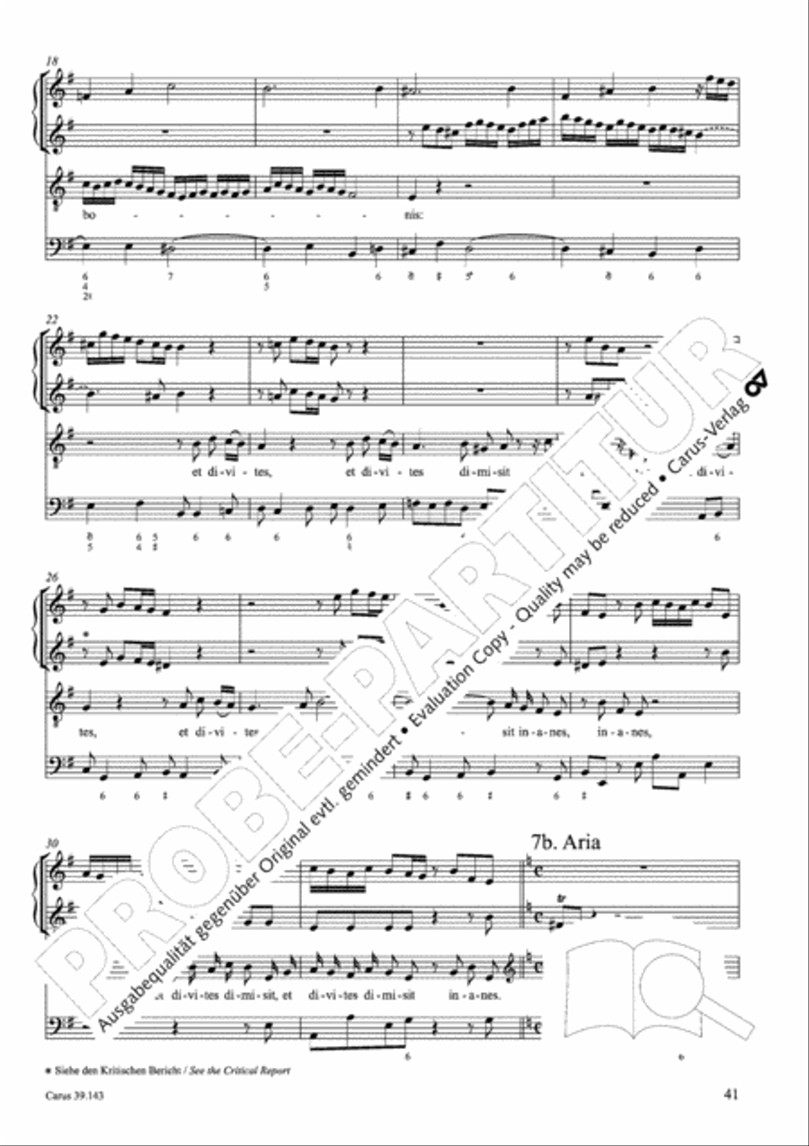 Magnificat in C major 4-Part scores gallery preview page 42