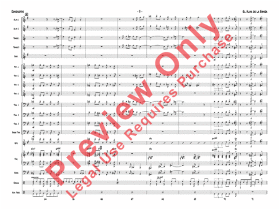 El Alma de la Banda Jazz Ensemble scores gallery preview page 12