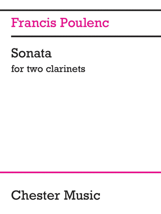 Book cover for Sonata for Two Clarinets