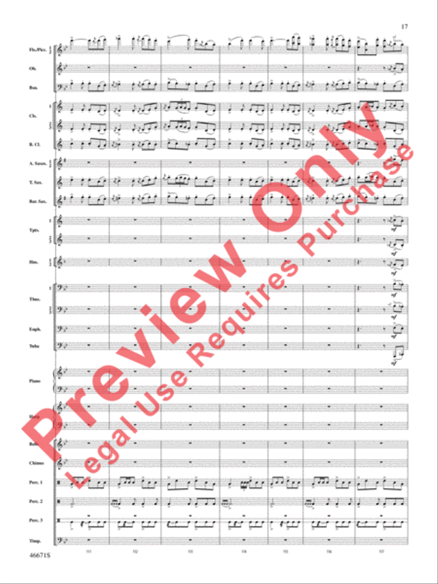 Celtic Wedding Concert Band scores gallery preview page 18