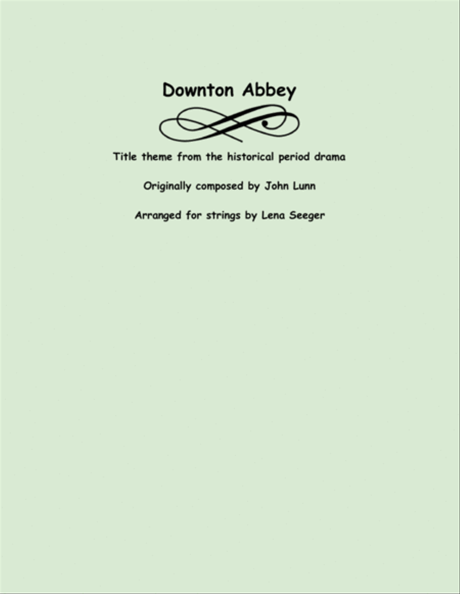 Downton Abbey (theme) Downton Abbey (theme) String Quartet scores gallery preview page 1