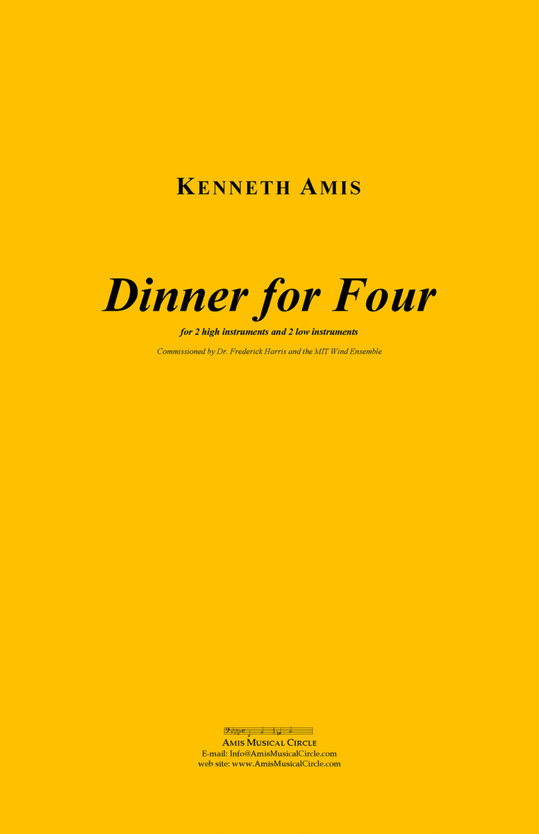 Dinner for Four - CONDUCTOR'S SCORE ONLY image number null