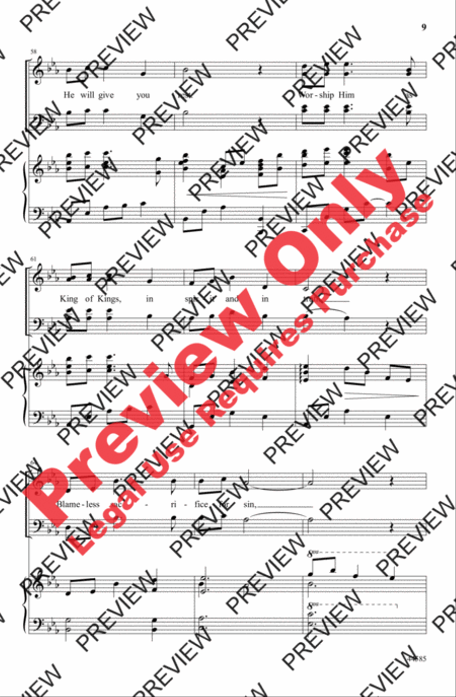 Child of Peace, Child of Hope 4-Part scores gallery preview page 9